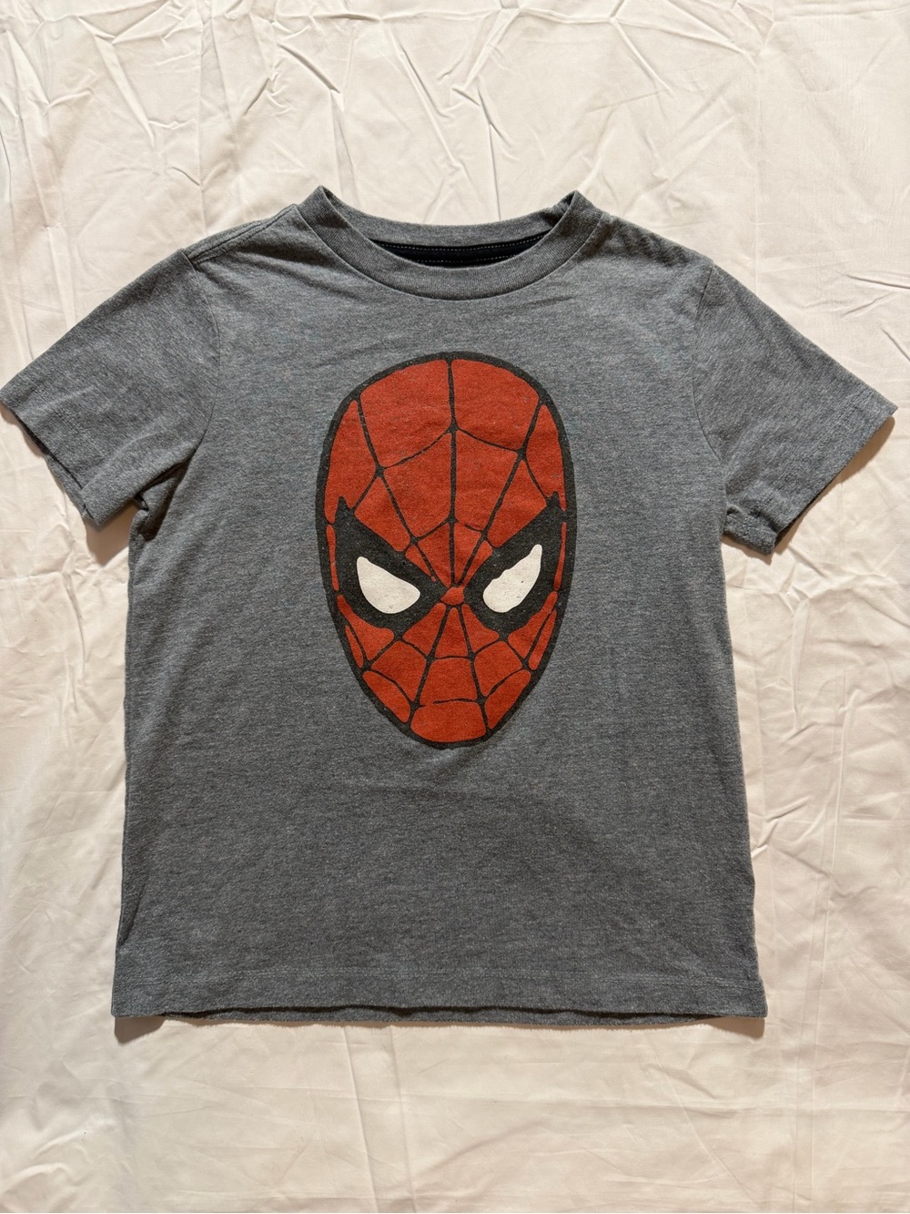 Old Navy Boys Spider-Man Graphic T-Shirt Regular Fit Gray XS (5)